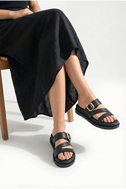 Riccon Γυναικείες Παντόφλες 00120406 Μαύρες