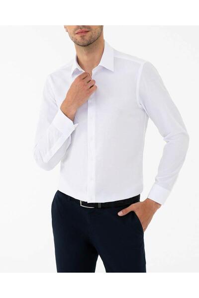 ADVANTE Ανδρικό πουκάμισο από βαμβακερό σατέν Slim Fit