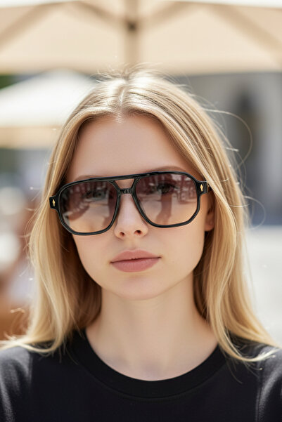 De Valentini Bridge Model Unisex Bone Retro Sunglasses