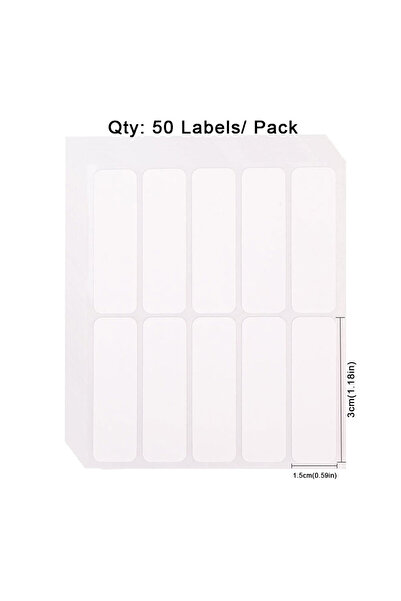 Choice1 1.5x3cm 50 Labels No-Iron Labels Wash Writable Self Adhesive Clothing...