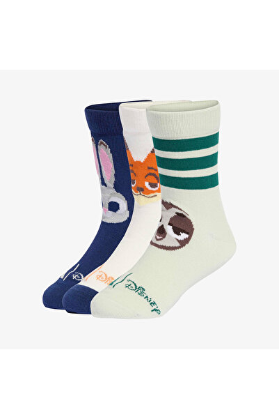 adidas Disney Zootopia Kadın Beyaz 3'lü Çorap