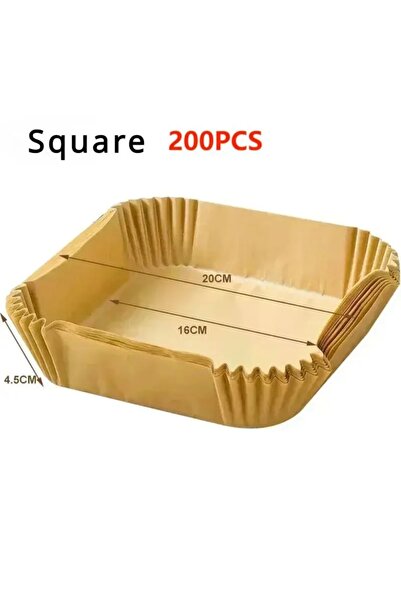choice2 200PCS Air Fryer Paper Kitchen Utensils Disposable Square Round Pastr...