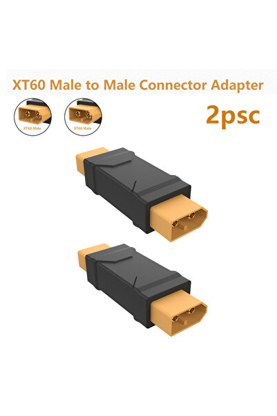 Choice قطعتان من محول XT60 ذكر إلى XT60 ذكر، محول تحويل لبطارية RC Lipo للطائ...