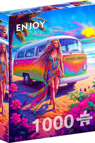 Enjoy Puzzle de 1000 de piese - Hippie la suflet