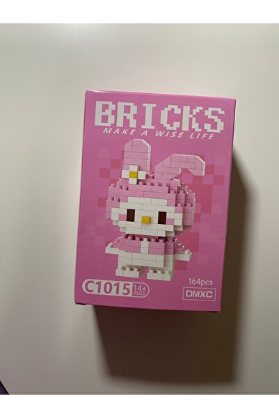 Bricks My Melody Model Mikro Blok Seti - 164 Parça Figür Oyuncak - Pembe Tavş...
