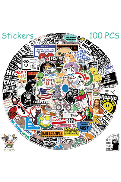 Choice1 ١٠٠ قطعة، ٥٠/١٠٠/٢٠٠ قطعة، ملصقات كرتونية ساخرة مضحكة، ملصقات ميم للك...