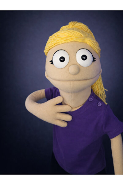 Trend Kukla Balkız El Yapımı Çift Kol Hareketli Vantrolog Kukla | Oynar Ağızl...