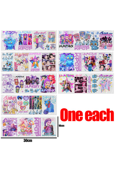 Choice6 ملصق واحد من كل نوع من ملصقات الأشعة فوق البنفسجية DTF لشخصيات كيبوب ...