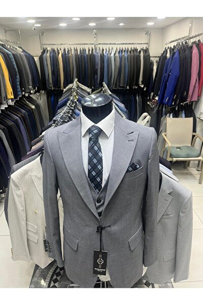ENRICO MASAROTTI Slim Fit Vest Suit