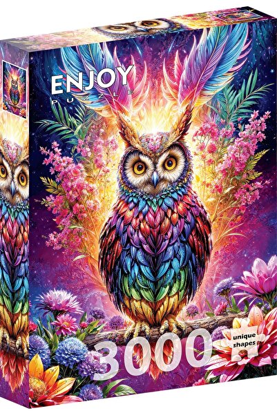 Enjoy 3000 Pieces Jigsaw Puzzle - Neon Owl