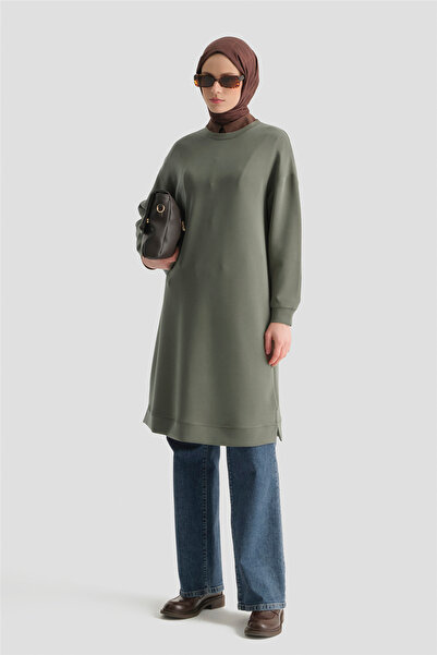 Armine Basic Tunik Haki