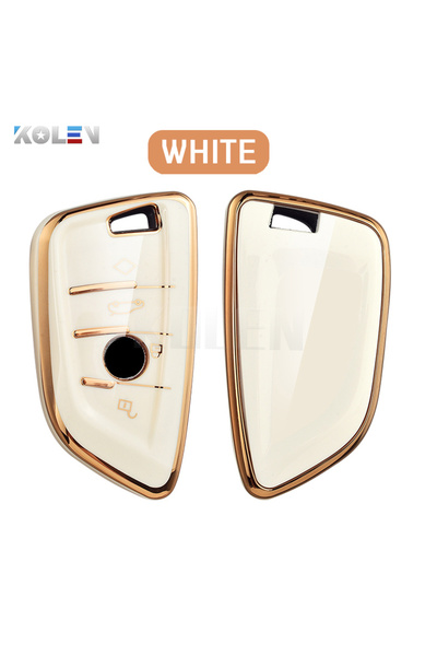 choice2 White only case TPU Car Remote Key Case Cover Shell For BMW X1 X3 X5 ...