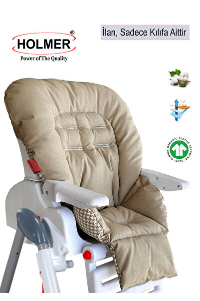 Holmer Mama Sandalyesi Minderi & Kılıfı / Leke Tutmaz / Doğal / Max-T / Bej