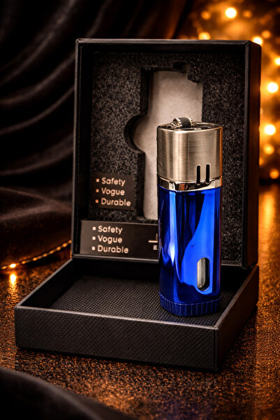 Jobon Çift Pürmüzlü Gazlı Çakmak – Ağır Metal Gövde, Parlak Lüks Tasarım Şık ...