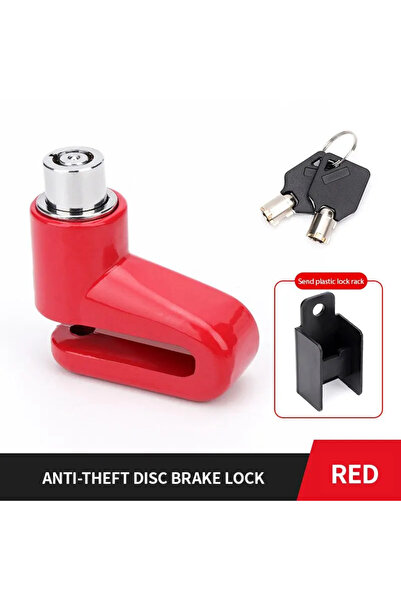 Choice1 قفل فرامل قرصية للدراجات النارية مضاد للسرقة باللون الأحمر | قفل أمان...