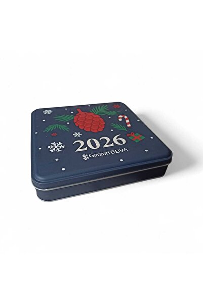 Hureggo Vintage''Garanti Bbva 2026 Tin Box & 21 X 21 X 5 cm