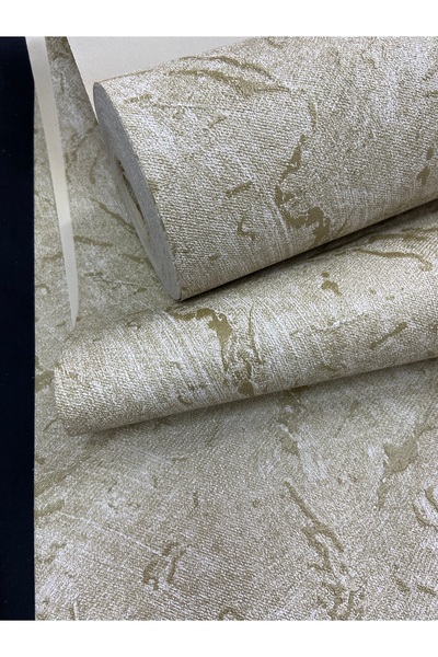 KOÇ YAPI DEKOR Tutkal hediye 16 m2 ithal kabartmalı bej gold simlisilinebilir...