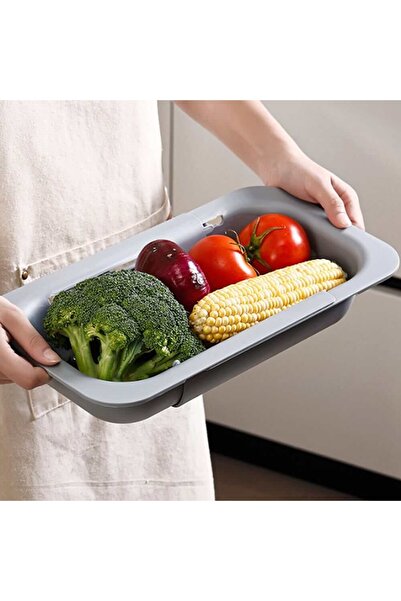 Thirty Three Design Kitchen sink support, gray plastic, adjustable in length,...