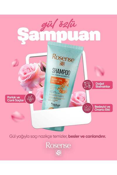 Rosense Şampuan Gül Özlü 250 ml