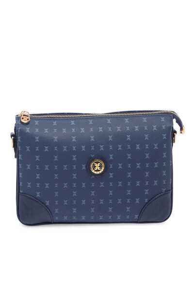 Tergan Lacivert Print Kadın Çapraz Askılı Çanta - S26Y1PR09090-V5J