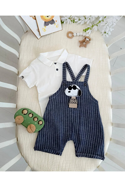 hümabebe طقم جو كول المخطط من القطن الممشط بادي صيفي مكون من قطعتين