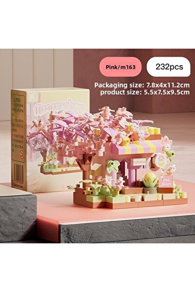 choice2 Pink Coffee Ice Cream Flower Shop Store Street View Food House Buildi...