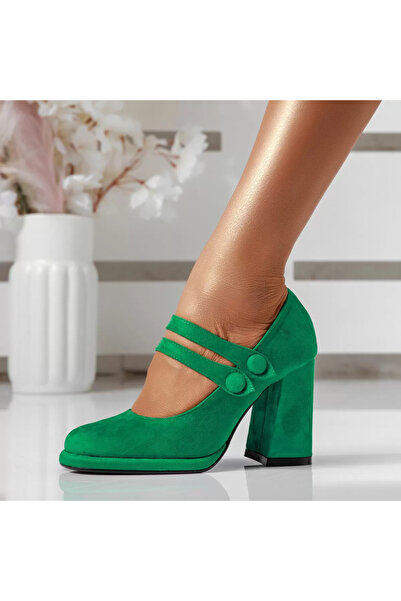 Zaira Women's Heeled Shoes Amelia2 Green #16678 - 40