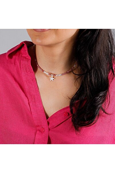 Ezera Harini Necklace with Pink Tourmaline and Morganite Crystals