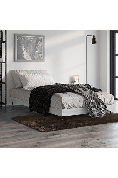 Concept Cadru de pat, gri Sonoma, 90x200 cm, lemn prelucrat