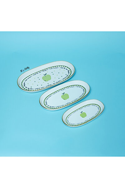 Miss Betty Mon Amour Porcelain 3-Piece Kayak Plate