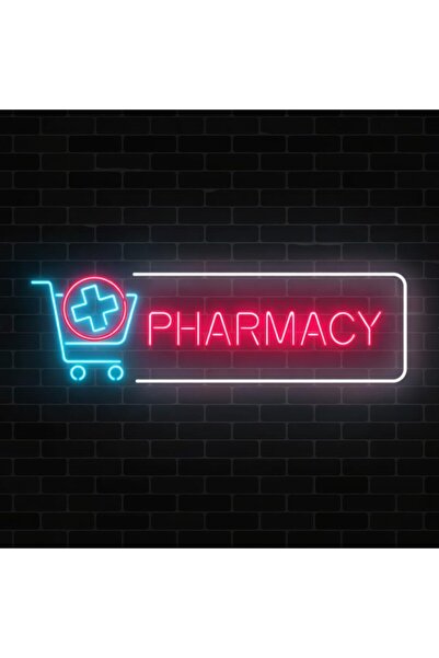 Slasa Pharmacy Glowing Signboard 50x35 cm with 6 mm Acrylic Base