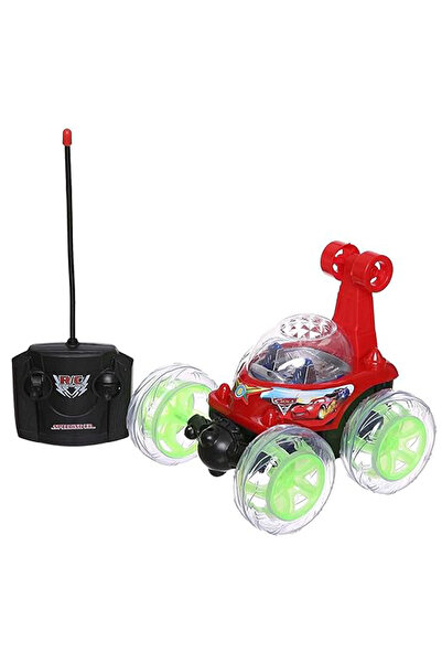 Generic RC Transforming Stunt Car: 360° Rotating Off-Road Toy with Lights & M...