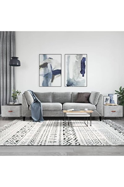 Concept Măsuțe de cafea, 2 buc., gri beton, 50x50x40 cm, lemn compozit