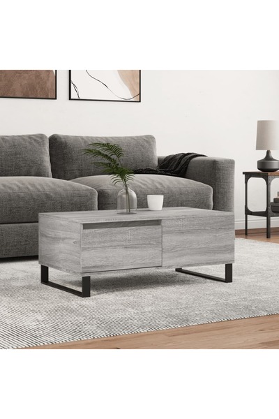 Concept Τραπεζάκι σαλονιού, γκρι sonoma, 90x50x36,5 εκ., επεξεργασμένο ξύλο