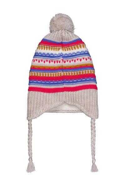 Civil Girls 2-5 Years Old Scarf, Beanie and Glove Set - Beige Standard