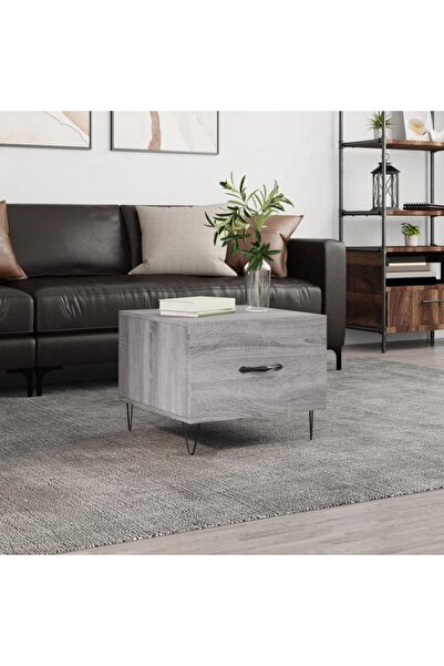 Concept Τραπεζάκι σαλονιού, γκρι sonoma, 50x50x40 εκ., επεξεργασμένο ξύλο