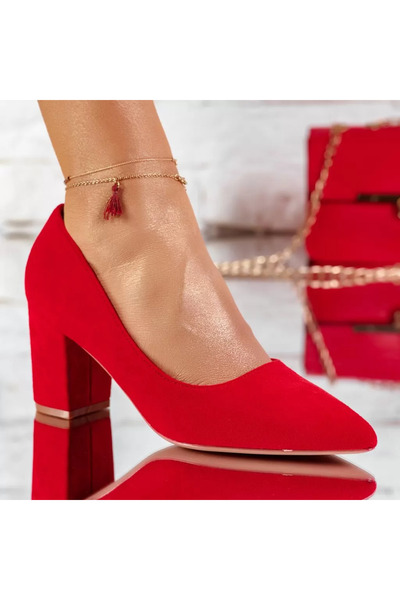 Zaira Richard Red Women's Heeled Shoes #9647 - 37