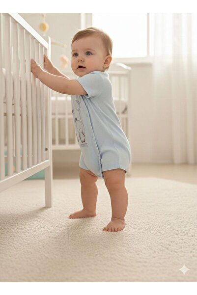 Efemkids 3/9 Months Baby Rompers Short Comfortable Flexible Newborn Baby Romp...