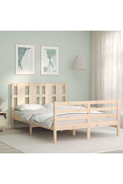 Concept Cadru de pat cu tăblie, 120x200 cm, lemn masiv