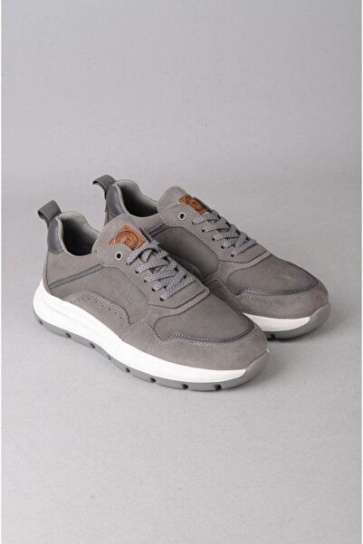 SEÇ KUNDURA SEÇ 321 PANTOFI BĂRBAȚI CASUAL DIN PIELE NATURALĂ GRI