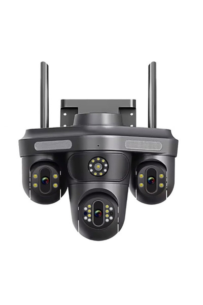 HA 16MP surveillance camera with 4 LENSES, motion sensor, alarm and phone alerts