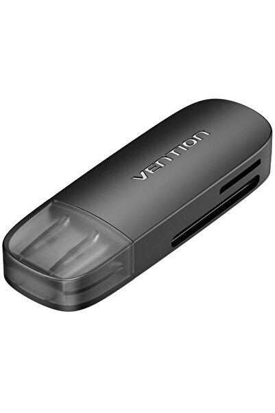 Vention 2 in 1 USB 2.0 A Memory Card Reader (SD+TF) CLEB0 (black)