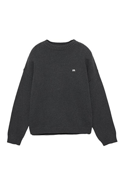 Pull & Bear Front embroidered jumper