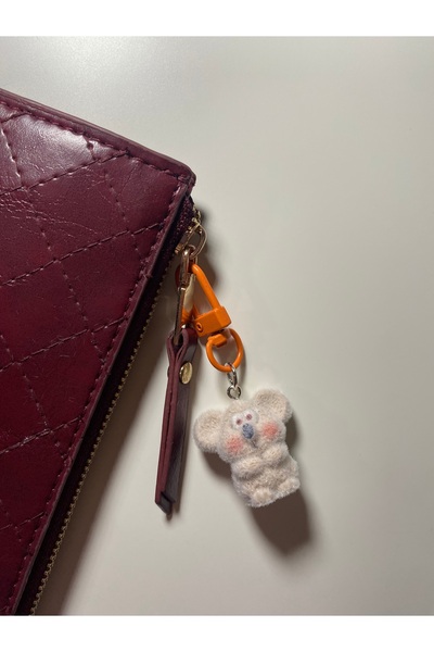 Hiis Store Pofuduk Koala Figürlü Flok Kaplama Anahtarlık & Çanta Süsü- Çanta ...