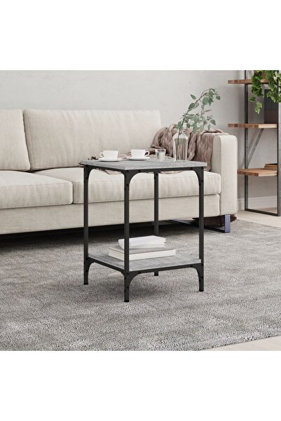 Concept Τραπεζάκι σαλονιού, γκρι sonoma, 40x40x55 εκ., επεξεργασμένο ξύλο