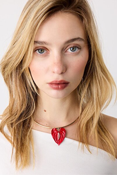 Stradivarius Cham flower choker