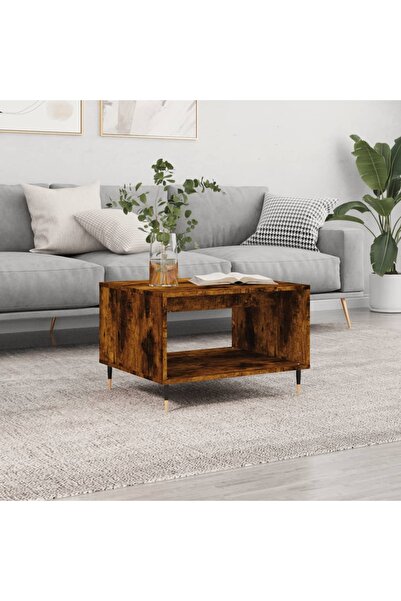 Concept Masă de cafea, stejar afumat, 60x50x40 cm, lemn prelucrat