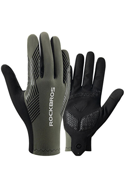 ROCKBROS cycling gloves spring/summer/autumn, full, size: S - green