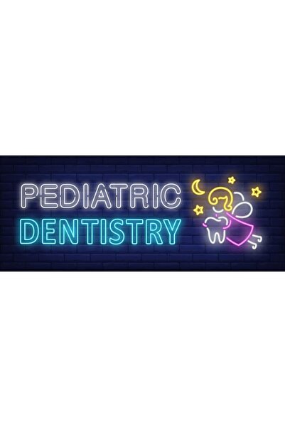 Slasa Pediatric Dentistry Neon Sign 70x30 cm with 6 mm Acrylic Base