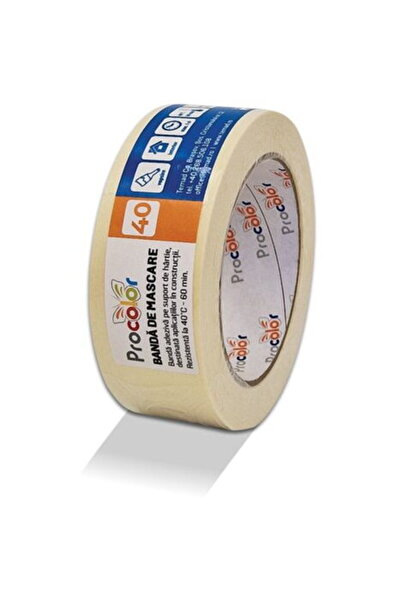 Procolor Bandă de mascare 40°C PROCOLOR, 38mmx50m